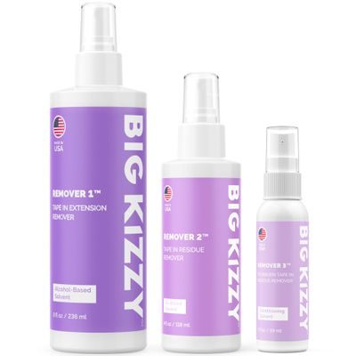 Big Kizzy 3-Step Tape In Extension Remover Kit - Removers 1, 2, and 3 - Hair Extension Removal Set