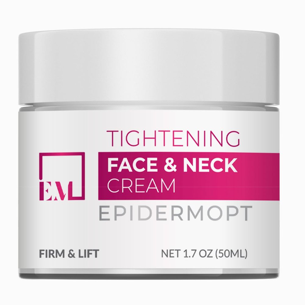 EpidermOpt Neck Firming Cream, Anti-Aging Moisturizer for Face, Neck and Chest, 1.7 Oz, Tightening and Lifting Formula