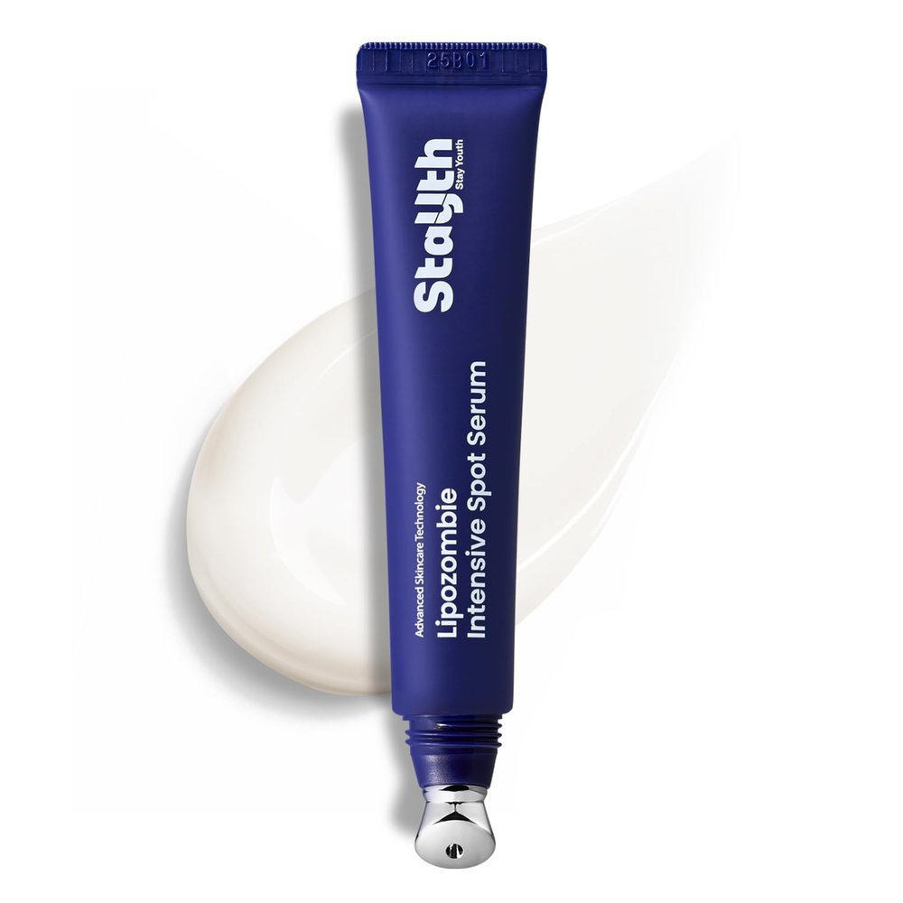 StayUth Lipozombie Intensive Spot Serum Slow Aging Peptide Serum with Liposome Technology, Targeted Firming Care for Fine Lines, Eye Bags & Skin Texture, with Cooling Metal Applicator