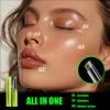 DLZZRS Glitter Highlight Stick, Multi-Use Face Highlighter Stick Super Sparkling Three-Dimensional Brightening Highlight Stick for Women Halloween Party Makeup Use, Shimmer Finish (#04 Light Brown) view 4