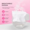 AIRSEE 2 Pairs White Cotton Gloves with Laundry Bag, Overnight Moisturizing SPA for Dry Hands and Eczema, Work Glove, Stretchy Fit for Men and Women, Elastic Wrist M view 3
