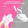 AIRSEE 2 Pairs White Cotton Gloves with Laundry Bag, Overnight Moisturizing SPA for Dry Hands and Eczema, Work Glove, Stretchy Fit for Men and Women, Elastic Wrist M view 4