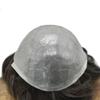 0.06mm Thin Skin Hairpieces for Men Toupee Hair Replacement Systems All V-loop Invisible Hairpiece for Mens Real Human Hair Systems #210#2 Darkest Brown+10% Grey 8X10-120% Density view 4