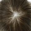 0.06mm Thin Skin Hairpieces for Men Toupee Hair Replacement Systems All V-loop Invisible Hairpiece for Mens Real Human Hair Systems #460#4 Medium Brown+60% Grey 8X10-80% Density view 4