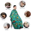 GregTins Construction Bulldozer Truck Hair Cutting Capes for Men Women Adjustable Barber Cape Hairdressing Apron Haircut Kit view 3