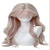 VVRPWASSLY Sweet Lolita Wig for Women Korean Style Long Wavy Curly Wig Natural Looking Synthetic Hairpiece (Light Pink) view 1
