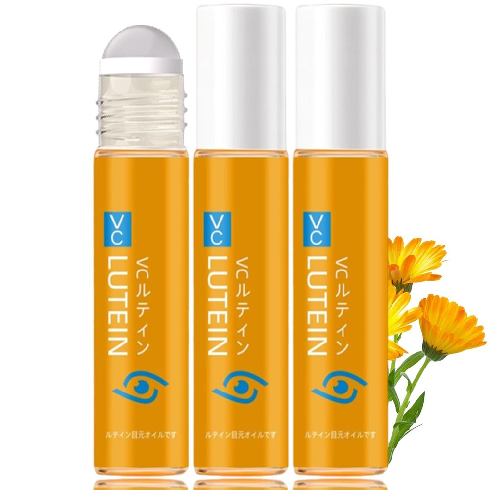 3PCS Lutein Eye Essence Oil, New Upgrade VC Lutein Anti-Wrinkle EyeSerum, Ruy Eye Oil , Improve Eyes Bags Dark Circles for Women Men