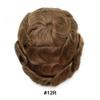 0.06mm Thin Skin Hairpieces for Men Toupee Hair Replacement Systems All V-loop Invisible Hairpiece for Mens Real Human Hair Systems #12R Dark Ash Blonde 8X10-100% Density view 2