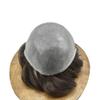 0.06mm Thin Skin Hairpieces for Men Toupee Hair Replacement Systems All V-loop Invisible Hairpiece for Mens Real Human Hair Systems #3 Dark Brown 8X10-80% Light Density view 4