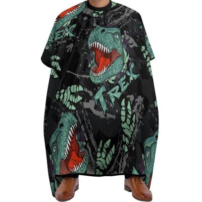 GregTins Tyrannosaurus Dinosaur Hair Cutting Capes for Men Women Adjustable Barber Cape Hairdressing Apron Haircut Kit