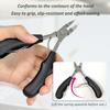 EKIND Toenail Nipper Precision Nail Clipper Curved Edge Cutter for Ingrown and Curly, Ergonomic Foot Home Use (Black) view 3