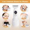 Bikini Trimmer for Women, Electric Razors for Silk Skin 5-in-1, IPX7 Waterproof, USB Rechargeable, Electric Razors for Women for Face, Eyebrows, Body, Bikini Zone with Charging Station view 2