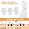 Bikini Trimmer for Women, Electric Razors for Silk Skin 5-in-1, IPX7 Waterproof, USB Rechargeable, Electric Razors for Women for Face, Eyebrows, Body, Bikini Zone with Charging Station view 3