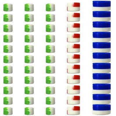 0.07 in (2 Ml) 0.11 in (3 Ml) 0.19 in (5 Ml) 50 Pcs Silicone with Lids Containers Round Storage Wax, Creams for Wax and Cosmetics Medicines, Portable Travel Size Easy Clean
