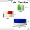 0.07 in (2 Ml) 0.11 in (3 Ml) 0.19 in (5 Ml) 50 Pcs Silicone with Lids Containers Round Storage Wax, Creams for Wax and Cosmetics Medicines, Portable Travel Size Easy Clean view 4