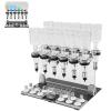 12-Bottle Manual Perfume Dispenser Kit - Liquid Filling Machine with Adjustable Pumps & 12 Scent Testing Cups for Salon, Studio, Bar - Essential Transfer Tools view 1