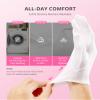 AIRSEE 2 Pairs White Cotton Gloves with Laundry Bag, Overnight Moisturizing SPA for Dry Hands and Eczema, Work Glove, Stretchy Fit for Men and Women, Regular S view 2