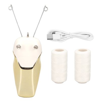 Cufaee Electric Thread Hair Epilator, USB Rechargeable Facial Hair Remover, Beauty Epilator Trimmer for Face, Chin, Upper Lip