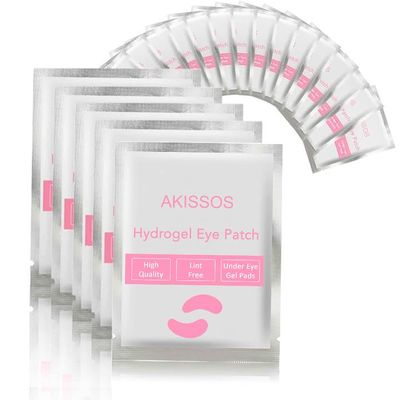 Eye Pads Lash Extensions - Akissos 2026 Edition 100 Pairs Premium Hydrogel Under Eye Pads, Ultra Thin Lash Pads with Strong Adhesion, Lint Free Eyelash Pads for Professional Lash Extension Supplies