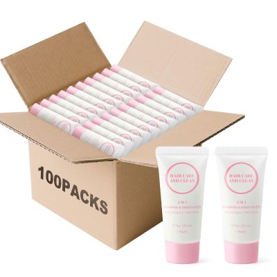 2-in-1 Shampoo Set Bulk, Shampoo & Conditioner, 0.7 Fl Oz (Pack of 100)