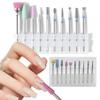 10Pcs Tungsten Steel Nail Grinding Head Set with File, Brush, Polisher & Dead Skin Remover Tools for Manicure Pedicure (ZH03) view 2
