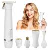 Trimma Bikini Trimmer for Women - 5 in 1 Waterproof Womens Electric Razor for Sensitive Skin, Rechargeable Portable Electric Body Razor (Leg, Arm, Bikini, Face, Nose, Eyebrow, Back)