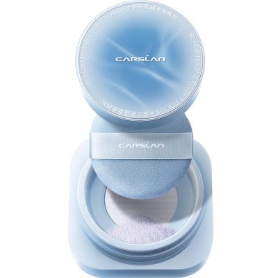 CARSLAN 2.0 Black Magnet Soft Focus Make Up Powder, Waterproof Loose Setting Powder, 24H Longlasting, Oil Control, Talc-Free Face Powder, Cool Version, 05 Light Purple For Dry&Com Skin, 0.28Oz