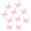 10PCS Pink Butterfly Hair Clips, Lace Embroidery Flower Butterfly Hair Bow Pins, Halloween Christmas Party Decor, Wedding Hairs Accessories for Women (Pink) view 1