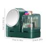 A1DFDFGOQSFG Makeup Bag Makeup Box Multifunctional LED Fan Makeup Storage Box with Mirror Desktop Dresser Large-Capacity Lipstick Skin Care Product Rack Makeup Organizer Travel Makeup Bag(B) (B) view 2
