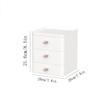 A1DFDFGOQSFG Makeup Bag Makeup Box Multifunctional White Three-Layer Drawer Dresser Desktop Jewelry Organizer Box Bathroom Skin Care Product Storage Box Makeup Organizer Travel Makeup Bag (A) view 2