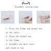 A1DFDFGOQSFG Makeup Bag Makeup Box Multifunctional White Three-Layer Drawer Dresser Desktop Jewelry Organizer Box Bathroom Skin Care Product Storage Box Makeup Organizer Travel Makeup Bag (A) view 4