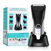 Lumiflexa Body Hair Trimmer, LED Display, 6500 RPM Motor Manscaper for Men, 3 Adjustable Combs, USB & Dock Charging, IPX7 Waterproof Body Hair Groomers, Wet or Dry Use for Groin/Legs/Chest view 1