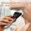 Lumiflexa Body Hair Trimmer, LED Display, 6500 RPM Motor Manscaper for Men, 3 Adjustable Combs, USB & Dock Charging, IPX7 Waterproof Body Hair Groomers, Wet or Dry Use for Groin/Legs/Chest view 3