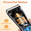 Lumiflexa Body Hair Trimmer, LED Display, 6500 RPM Motor Manscaper for Men, 3 Adjustable Combs, USB & Dock Charging, IPX7 Waterproof Body Hair Groomers, Wet or Dry Use for Groin/Legs/Chest view 4
