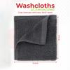 RIVERSIDE 60-Pack Cotton Washcloths  Soft & Absorbent Face Towels, 12x12 Inches  Multipurpose Wash Cloths for Bath, Gym, Spa & Kitchen view 2