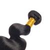 12 14 16 inch Human Hair Bundle Natural Black Body Wave Bundles100% Unprocessed Brazilian Virgin Hair 3 Bundles 150g #1b Color Natural Black view 4