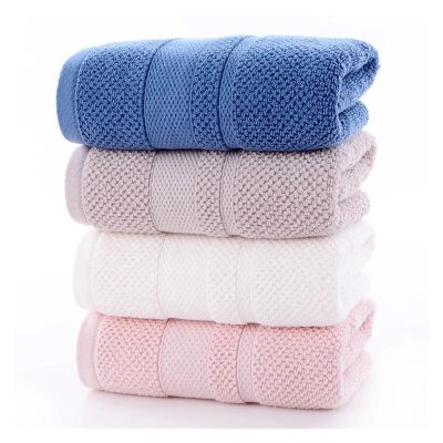Adult Cotton Towel 34x74cm Blue, Pink, White, Gray, 4 Color Mix and Match Set, Face Care Bathroom Sports Household