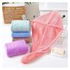 ADETSES Microfiber Hair Towel Magic Fast Drying Dryer Women Wrap Head Absorption Bath Hat(Brown) view 2