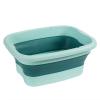 Foldable Foot Bath Bucket  Portable Spa Basin for Soaking, Massage, Pedicure & Home Sauna (Green no lid) view 1