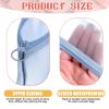 Piriuuo 3 Pcs Mesh Makeup Brush Bag, Nylon Makeup Brush Pouch Portable Mesh Cosmetic Bags with Zipper Versatile Small Meshes Zipper Pouch for Travel Office Home Accessories view 4