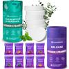 Shower Steamers Aromatherapy8 Pcs Eucalyptus Mint &8 Pcs Different Fruits and Floral Scents for Women & Men view 1