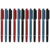 12Pcs Tattoo Markers for Skin, 5.4" Portable Lightweight Double-Headed Henna Pen, Skin Markers for Tattoos with Thick & Fine Tip, Smooth & Safe Marking Pen, Red + Black + Blue view 1