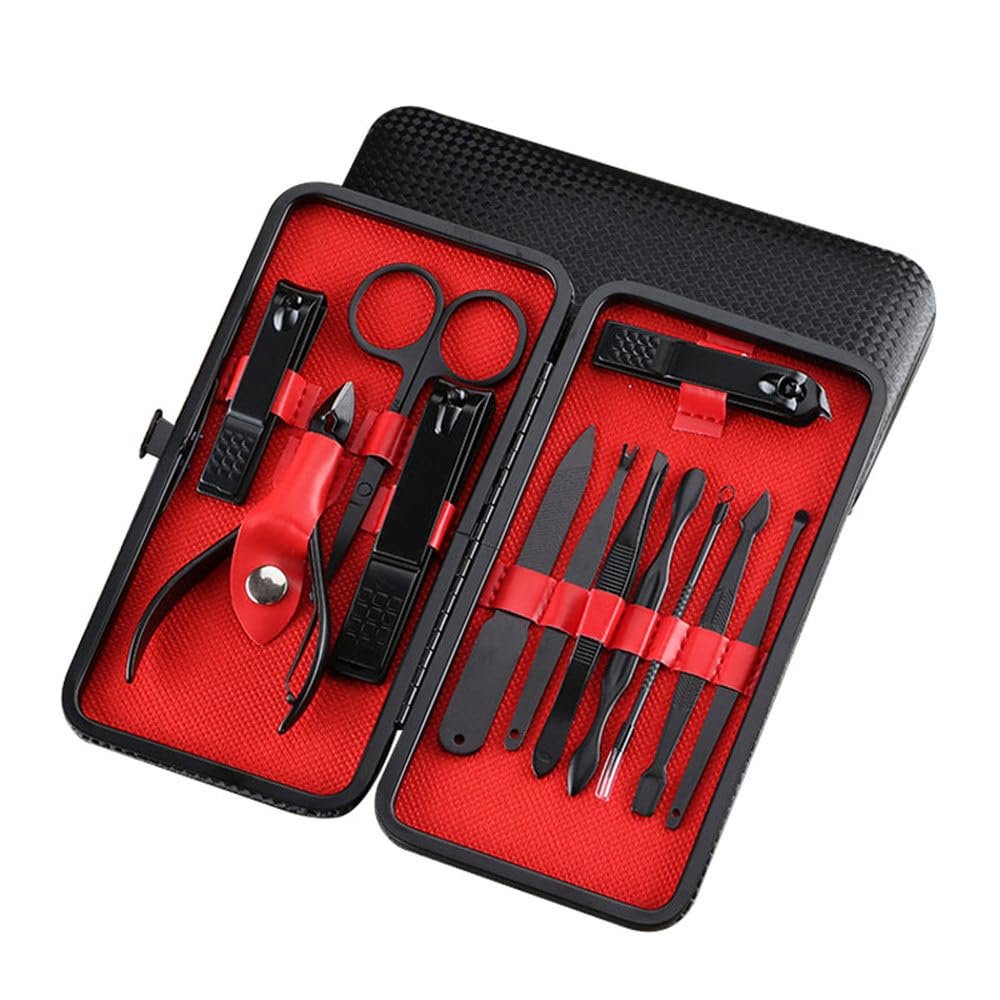 Manicure Pedicure Kit, Nail Art Pedicure Set Stainless Steel Manicure Kit w/Scissors, Clippers