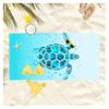 ADETSES Oversized Quick-Dry Microfiber Beach Towel Lightweight & Super Absorbent | Stylish Sea(40x70cm) view 4