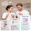 Nose Hair Wax Kit, Mini Waxing Kit for Women Men with 100g Beads, 10 Applicators, 10 Nose Hair Sticks, Protable Wax Warmer Machine for Hair Removal, Ear Eyebrow Waxing Kit for Home Travel Use - Pink view 3