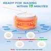 Nose Hair Wax Kit, Mini Waxing Kit for Women Men with 100g Beads, 10 Applicators, 10 Nose Hair Sticks, Protable Wax Warmer Machine for Hair Removal, Ear Eyebrow Waxing Kit for Home Travel Use - Pink view 4