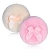 2 Pcs Large Fluffy Powder Puffs, 3.4 Inch Soft Body Powder Puff Washable Reusable Dusting Big Fluffy Puff for Wet Dry Makeup Face Body view 1