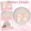 2 Pcs Large Fluffy Powder Puffs, 3.4 Inch Soft Body Powder Puff Washable Reusable Dusting Big Fluffy Puff for Wet Dry Makeup Face Body view 3