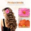 2025 New Hawaiian Flower Hair Clips for Women, Casual Plumeria Claw Clips for Think Thin Hair, Upgrade Artificial Flower Clips for Vacation Beach Party (Color B) view 2
