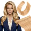 100 Gram Halo Hair Genuine Human Hair - Amoy Hair Halo Hair Extensions 16 Inch - Executive Beige Balayage Halo Extensions Premium Real Hair Extensions view 1